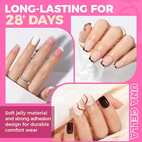 Extra Short Square Nail Tips - 504pcs Clear Fake Nails for DIY Manicure