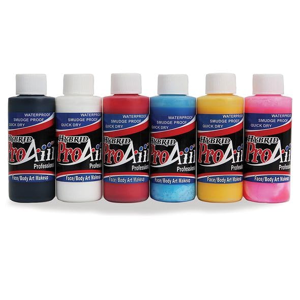 ProAiir Face & Body Painting Makeup 6 Primary Colors 2.1 oz - 12.6ml - Variant of THIS listing