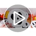 White Ghost Paper Plates & Napkins Set - Halloween Party Disposables for 60 Guests - Classic Ghost Design