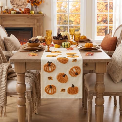 Polyester Cotton Table Runner 13x72 Inch Colorful Embroidery Home Decor