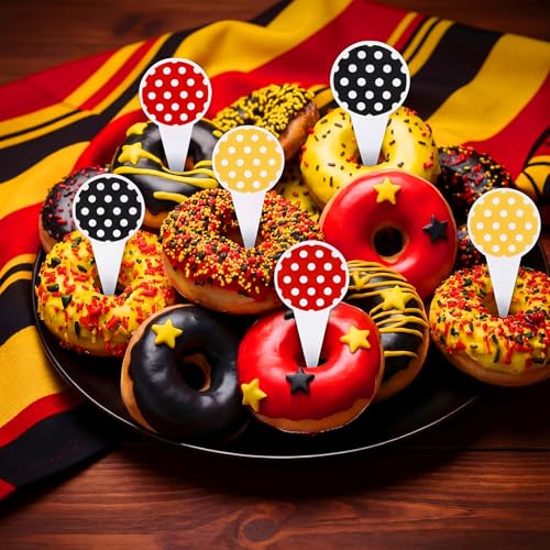 Cartoon Cupcake Toppers - 24 Pcs Cake Decorations for Birthday & Party - Variation: Cartoon