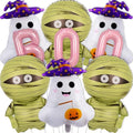 Halloween Party Decorations Balloons Set - Pink Letters Mummy Ghost - Balloon-1