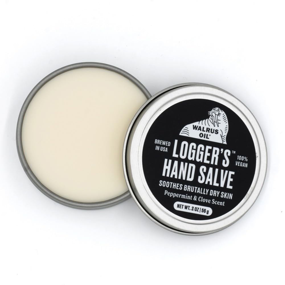 Walrus Oil - Logger's Hand Salve Cream | 100% Vegan, Beeswax-Free, 2oz - Nourishing Coconut & Cocoa Butter Blend