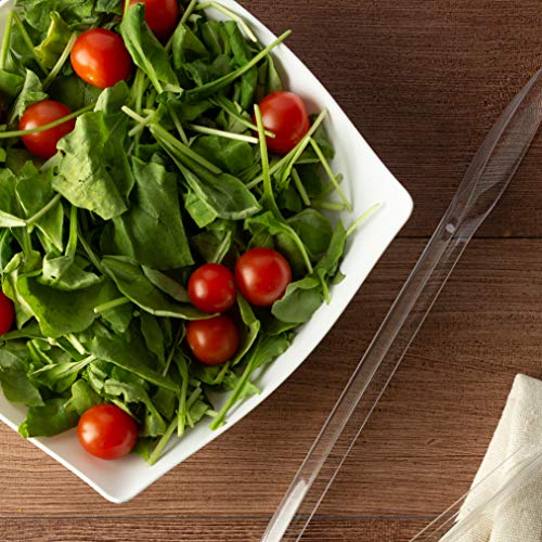 64 oz Heavy-Duty Square Plastic Bowls - 5-Pack, Disposable & Reusable