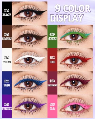 Black Waterproof 5D Tubing Mascara & Eyeliner Set - Long Lasting Eye Makeup