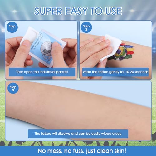 Disposable Tattoo Removal Wipes S / 20 Pack Gentle Face Paint Remover