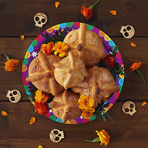 Day of the Dead Party Supplies Kit for 50 Guests - Skull Plates & Napkins