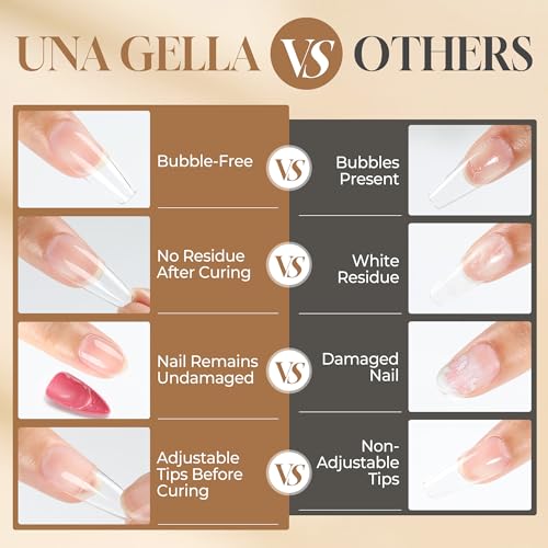 A-Gel Nail Glue 6-in-1 UV Gel for Tips & Extensions - 10ml Long Lasting