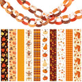 Fall Paper Chain Strips - Autumn Colors & Seasonal Patterns, 500 Pcs