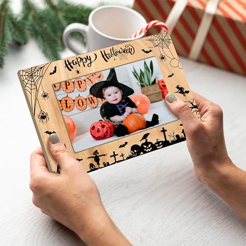 Halloween Autumn Photo Frame for Kids & Kids - 4x6 Pumpkin Fall Decor