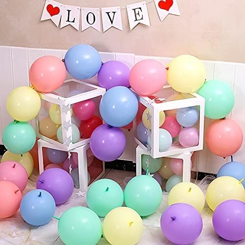 Pearl White Linking Balloons 12 Inch - 100 Pcs for Wedding & Party Decorations