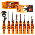 8-Piece Stainless Steel Pumpkin Carving Kit with Plastic Storage Box - Heavy Duty Halloween Tools
