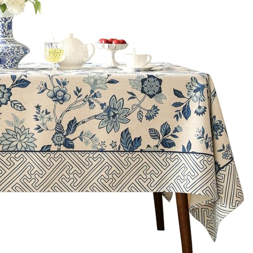 Bilin Gaier Suqing A Designer Linen Square Tablecloth 67x67 Inches