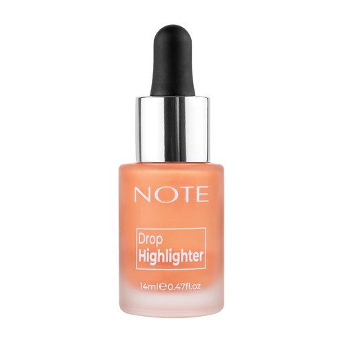 Note Cosmetique Drop Highlighter - Liquid Highlighter with Buildable Coverage - Lightweight Creamy Formula - 03 Candle Light - 0.47 oz