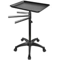 Salon Rolling Tray, Styling Tray Cart with 3pcs Hair Rack, Tattoo Tray Trolley Height Adjustable, Service Storage Tray Trolley for Beauty Salon Clinic Spa