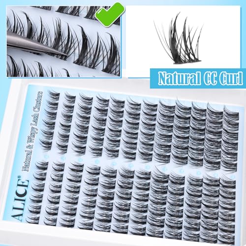 Anime Style Lash Clusters Q - Wispy Natural Look 10-16mm 144pcs - DIY False Eyelashes