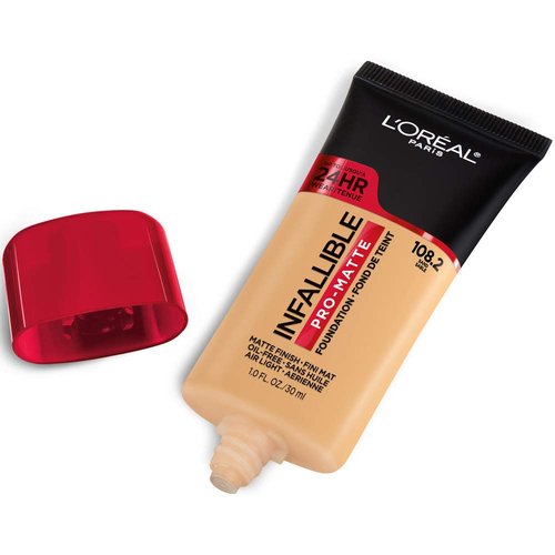 L'Oreal Paris Cosmetics Makeup Infallible Pro-Matte Liquid Longwear Foundation, Sand, 1 fl oz (Pack of 2)
