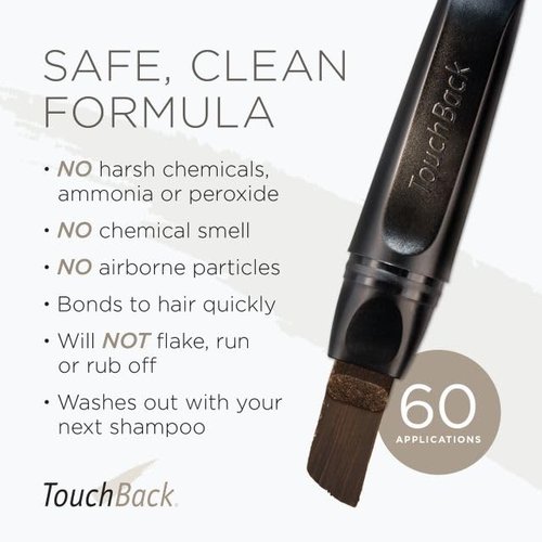 TouchBack Pro Root Touch Up Marker - Real Hair Color Applicator in Medium Brown