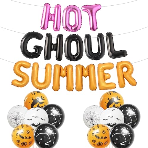 Hot Ghouls Summer Balloons Banner Party Decorations Set
