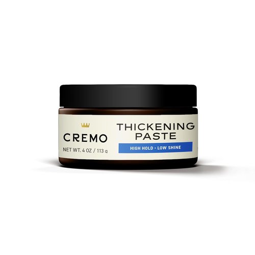 Cremo Hair Thickening Paste for Men - Premium Barber-Grade Styling Paste, High Hold, 4 Oz