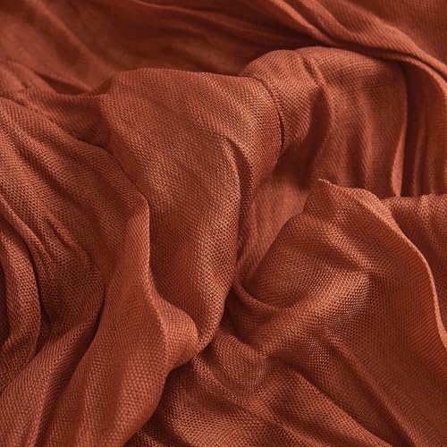 2 Pack Terracotta Cheesecloth Table Runners - Fall Boho Wedding Decor 10FT