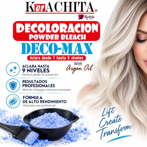 Blue Bleach Powder for Hair Lightening & Highlights - 1.1lb Salon Use