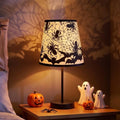 VIHOSE Halloween Spider Web Bat Table Lamp - 10.6x3.9 Inch Web Bat Decor - Web Bat Variation