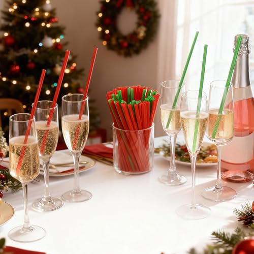 Disposable Plastic Drinking Straws Bulk 50 Pcs for Parties and Holidays