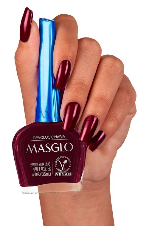 MASGLO Tradicional – Set of 4 Nail Polishes 13-Free Formula, Up to 7 Days of Wear, High-Coverage & Glossy Finish, Vegan – (0.5 oz Each)