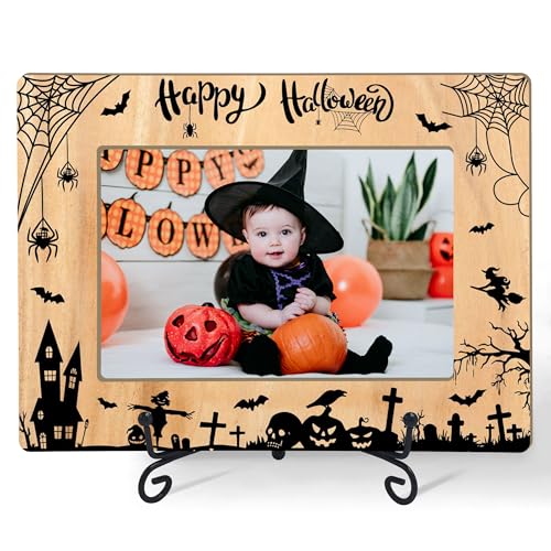 Halloween Autumn Photo Frame for Kids & Kids - 4x6 Pumpkin Fall Decor