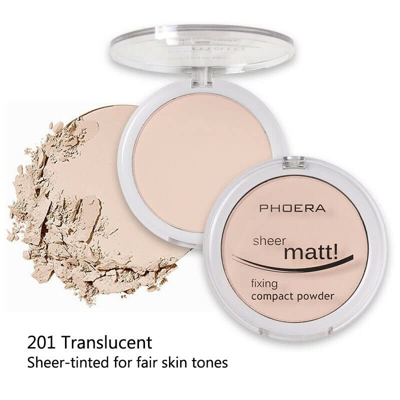 Phoera Sheer Matte Fixing Powder - Translucent 201 Compact Setting Powder