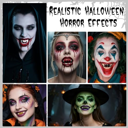 Professional Halloween Red Tooth Paint for SFX Makeup - Safe & Non-Toxic