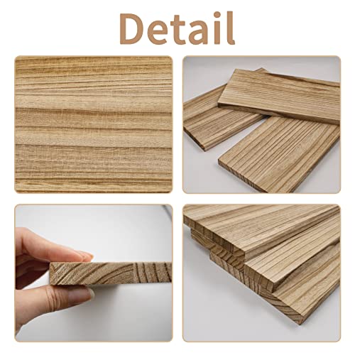Brown Unfinished Wood Art Boards 3-Pack - DIY Wall Shelf & Craft Supplies