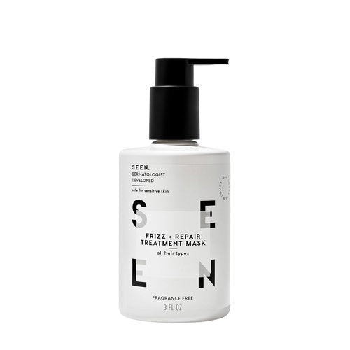 SEEN Frizz + Repair Treatment Mask - Fragrance-Free Formula for Stronger, Smoother Hair - Ideal for Sensitive Skin