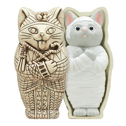 Collectible Mummy Cat Figurine Blind Box - Halloween Decor & Gift