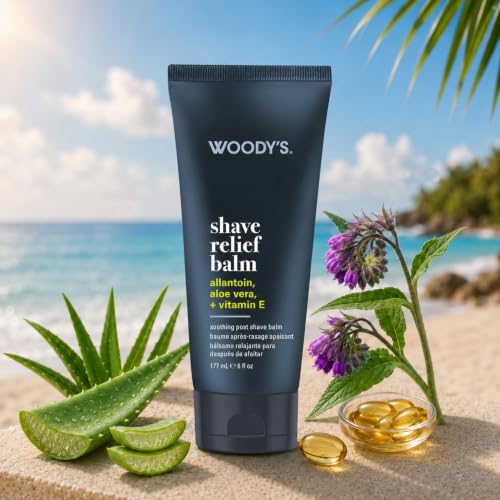Men's Post-Shave Relief Balm for Sensitive Skin - Calming Razor Burn, 6 fl oz