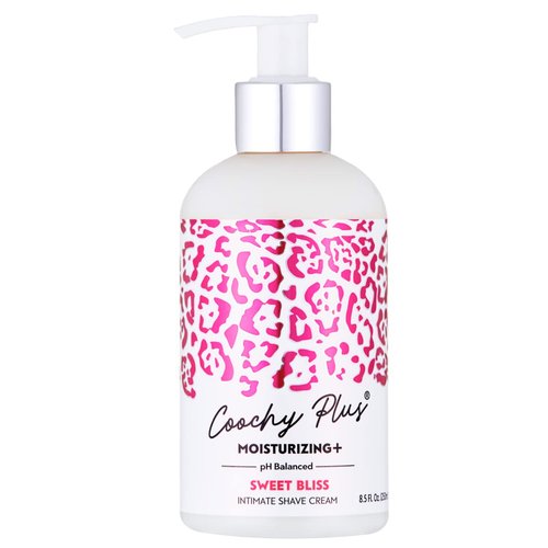 IntiMD Coochy Plus Intimate Shaving Cream SWEET BLISS For Pubic, Bikini Line, Armpit - Rash-Free With Patent-Pending MOISTURIZING+ Formula, Prevents Razor Burns & Bumps, In-Grown Hairs 8.5oz (1-Pack)