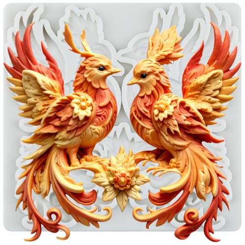 Phoenix Silicone Mold for Cake Decorating Chocolate Fondant - Style P