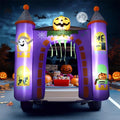 6 ft Inflatable Haunted Castle Archway for Halloween Trunk or Treat Car Decorations with Built-in LEDs