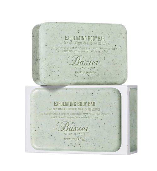 Baxter of California Exfoliating Body Bar Soap - Deep Cleansing Cedarwood & Oak Moss, 7 Ounce