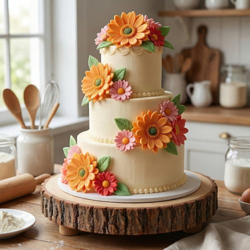 Flower Silicone Mold for Cake Decorating Peony Dahlia Chrysanthemum Style L