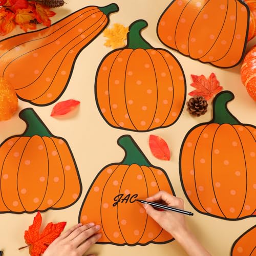Large Pumpkin Cutouts for Fall and Halloween Classroom and Wall Decor - 45 Pieces