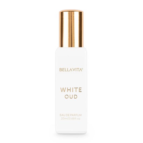 Bellavita Luxury White Oud Eau de Parfum - Travel Size 20 ml | Long Lasting Unisex Fragrance with Fruity and Tobacco Notes