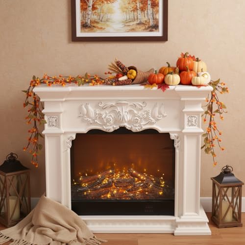 60-Inch Artificial Fall Bittersweet Garland for Thanksgiving & Autumn Decor
