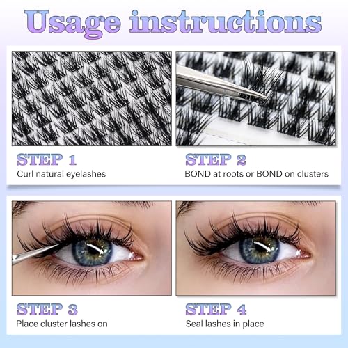 Yt41 10-14mm Spiky Lash Clusters - Volume D Curl for Anime & Halloween