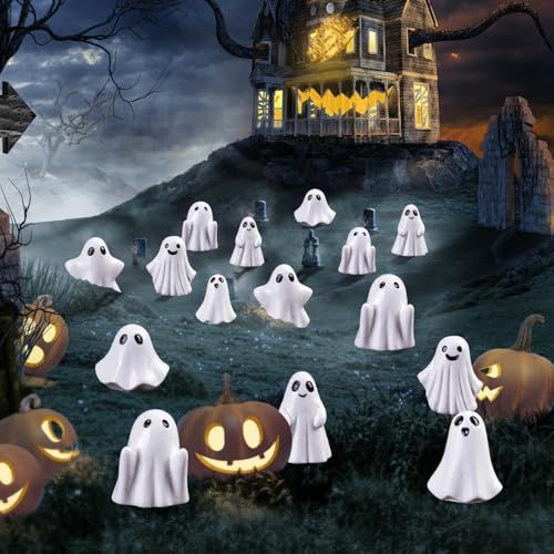 60pcs Mini Ghost Figurines Halloween Decorations Small Resin Spooky Figures – Variation of THIS listing