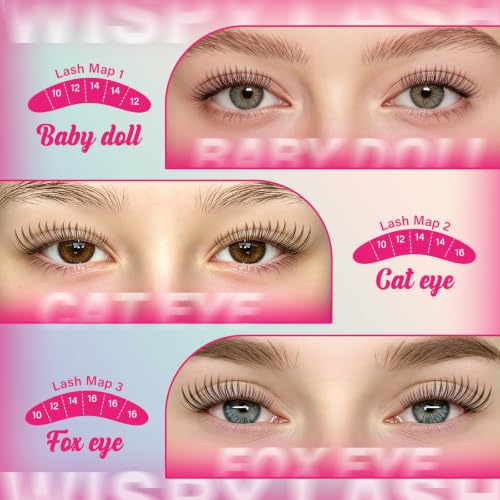 DIY Eyelash Clusters with Invisible Band - Natural Look, Waterproof, 8-18mm Mix - Aurora Variation of THIS listing