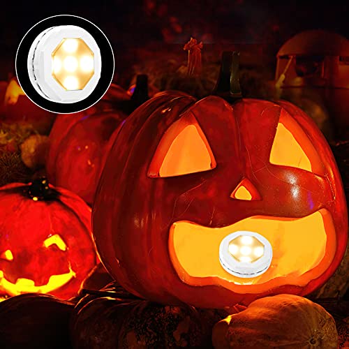 6 Pack RGB Pumpkin Lights with Remote Control Dimmable Timer Halloween Decor