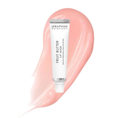 Seraphine Botanicals Lip Mask - Restorative Overnight Gel Balm for Dry Lips | Hydrating Shea Butter & Apricot Oil, 0.51oz