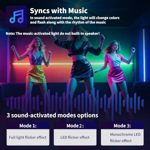 RGB Disco Stage Light with Sound Activation for Parties DJ KTV Xmas Events